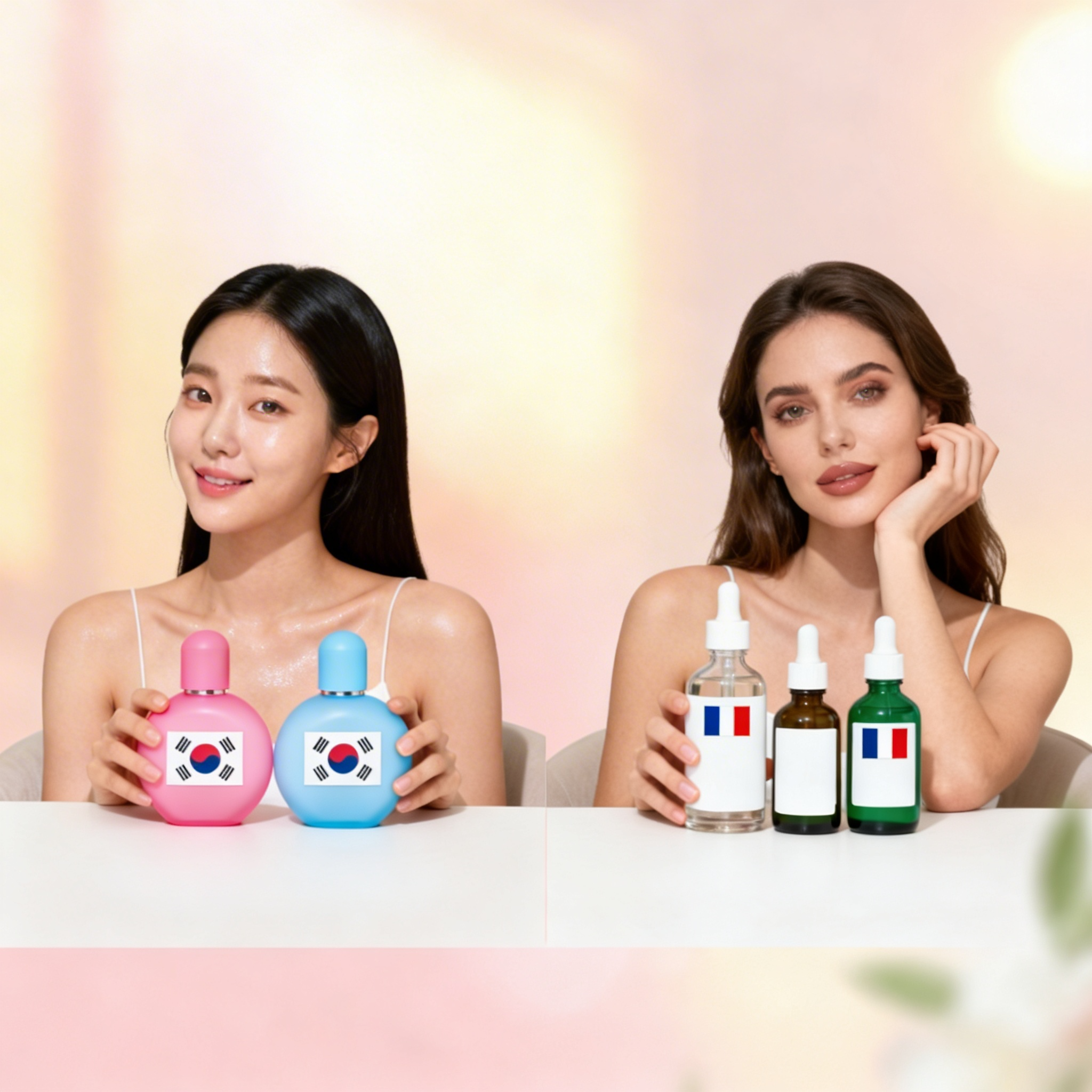 K-Beauty vs French pharmacy skincare comparison — Akmata